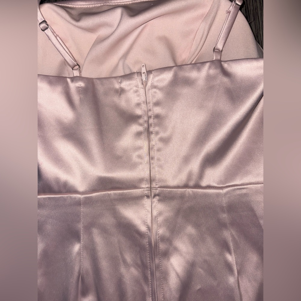 ✨ Midnight Doll Satin Mini Dress – Blush Pink, Size 5 - Picture 9 of 9
